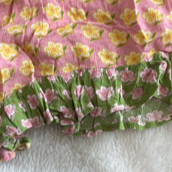 Relax by Exist Floral Pink and Green Women's Shorts - Picture 6 of 6